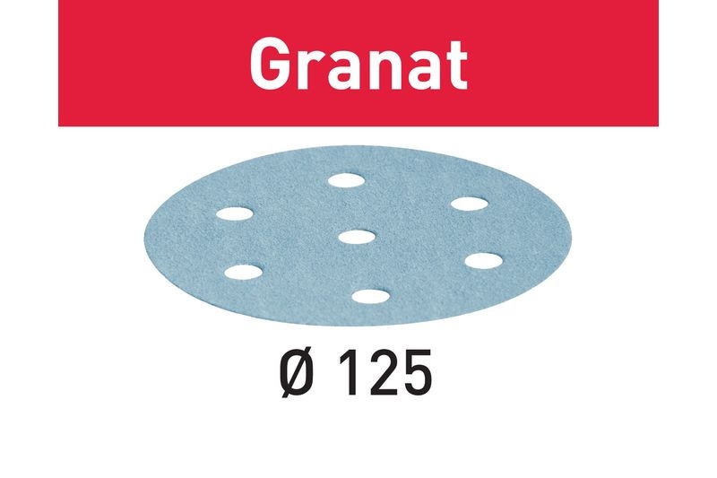 Festool Slippapper STF D125/8 P60 GR/10 Granat