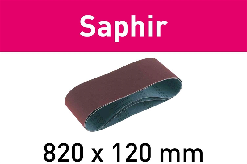 Festool Slipband 820x120-P180-SA/10 Saphir