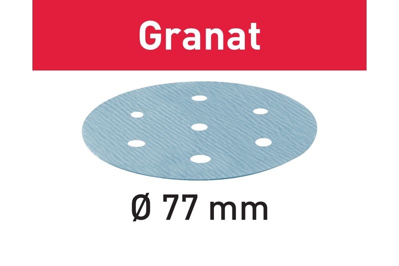 Festool Slippapper STF D77/6 P180 GR/50 Granat