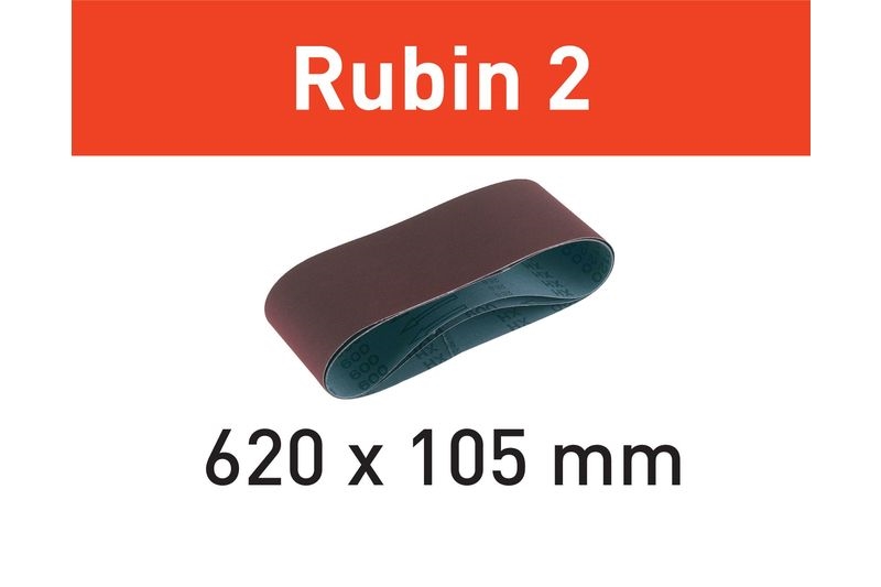 Festool Slipband L620X105-P80 RU2/10 Rubin 2