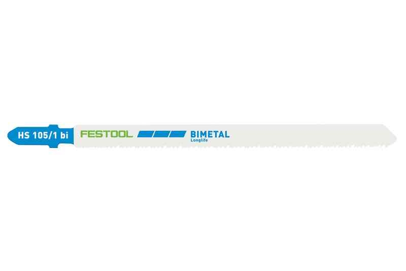 Festool Sticksågsblad HS 105/1 BI/5 METAL STEEL/STAINLESS STEEL