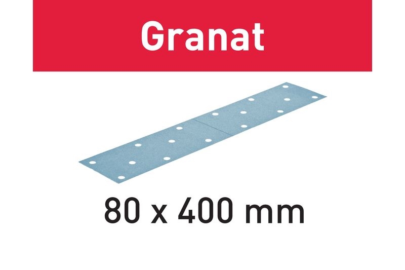 Festool Slippapper STF 80X400 P100 GR/50 Granat