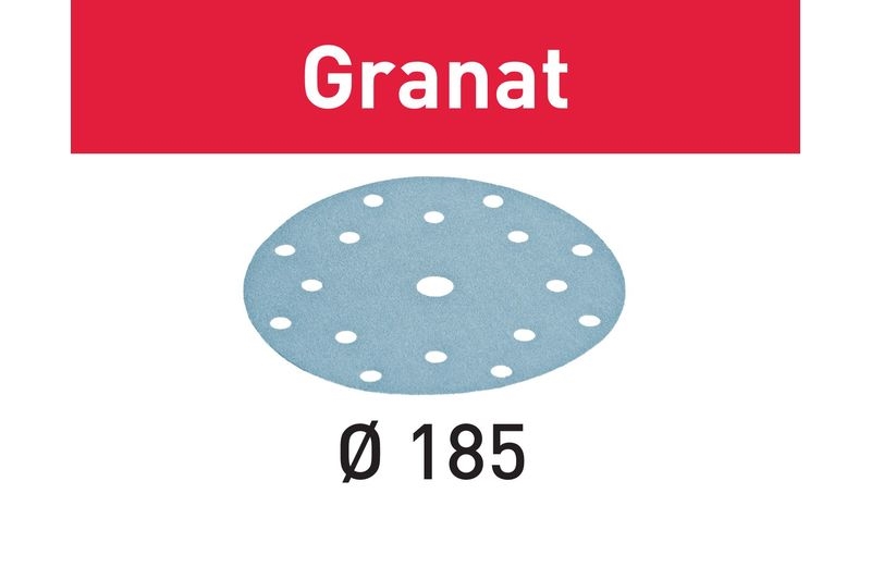 Festool Slippapper STF D185/16 P180 GR/100 Granat