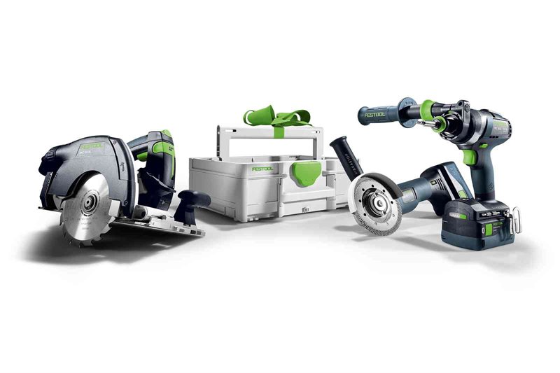 Festool 18V kombokit träbygge HKC 55/TPC 18/AGC 18/TB M 137