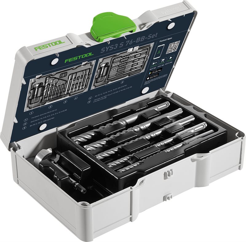 Festool Bits- och borrset SYS3 S 76-BB-Set