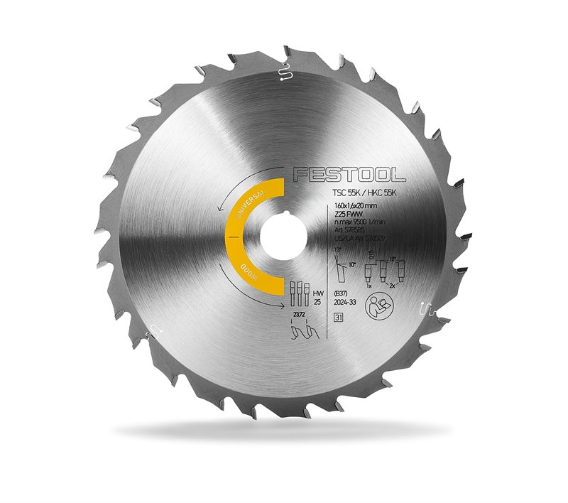 Festool Sågklinga WOOD UNIVERSAL HW 160x1,6x20 FWW25