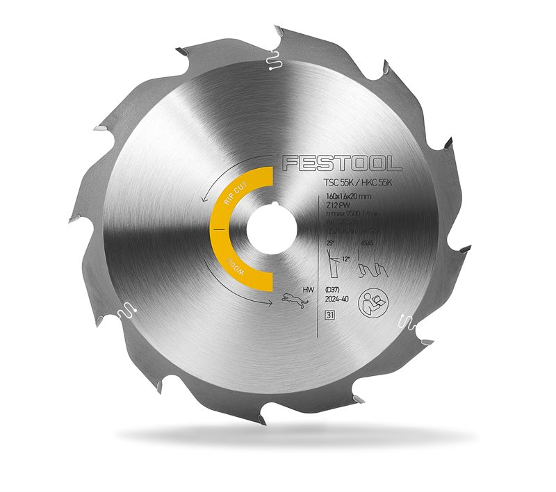 Festool Sågklinga WOOD RIP CUT HW 160x1,6x20 PW12