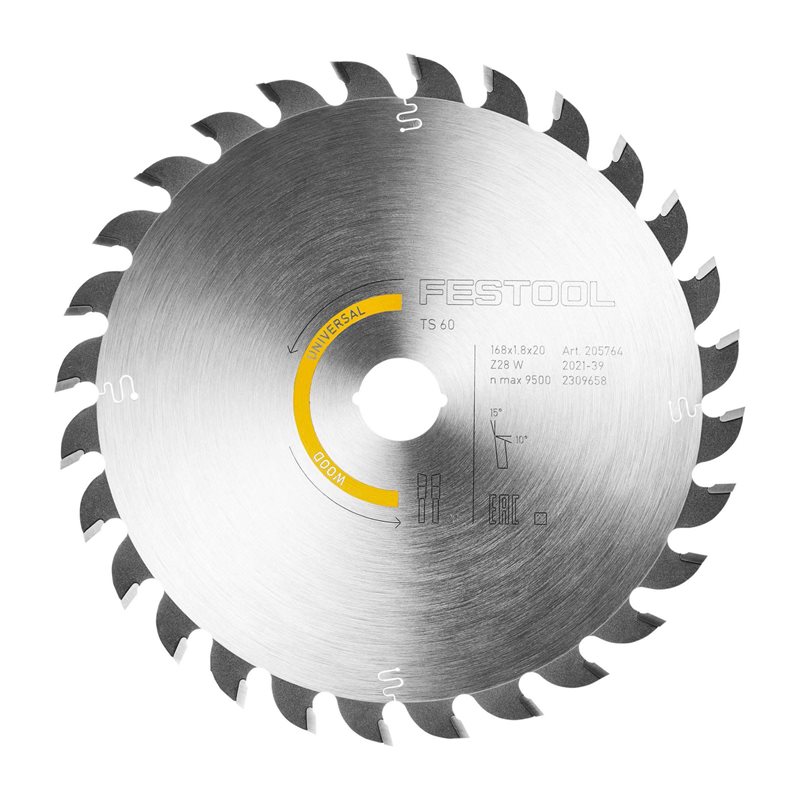 Festool Sågklinga WOOD UNIVERSAL HW 168x1,8x20 W28