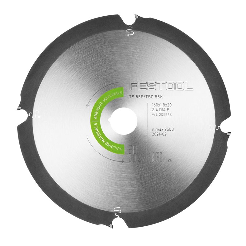 Festool Diamantsågklinga ABRASIVE MATERIALS DIA 160x1,8x20 F4