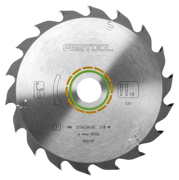 Festool Sågklinga WOOD STANDARD HW 210x2,6x30 W18