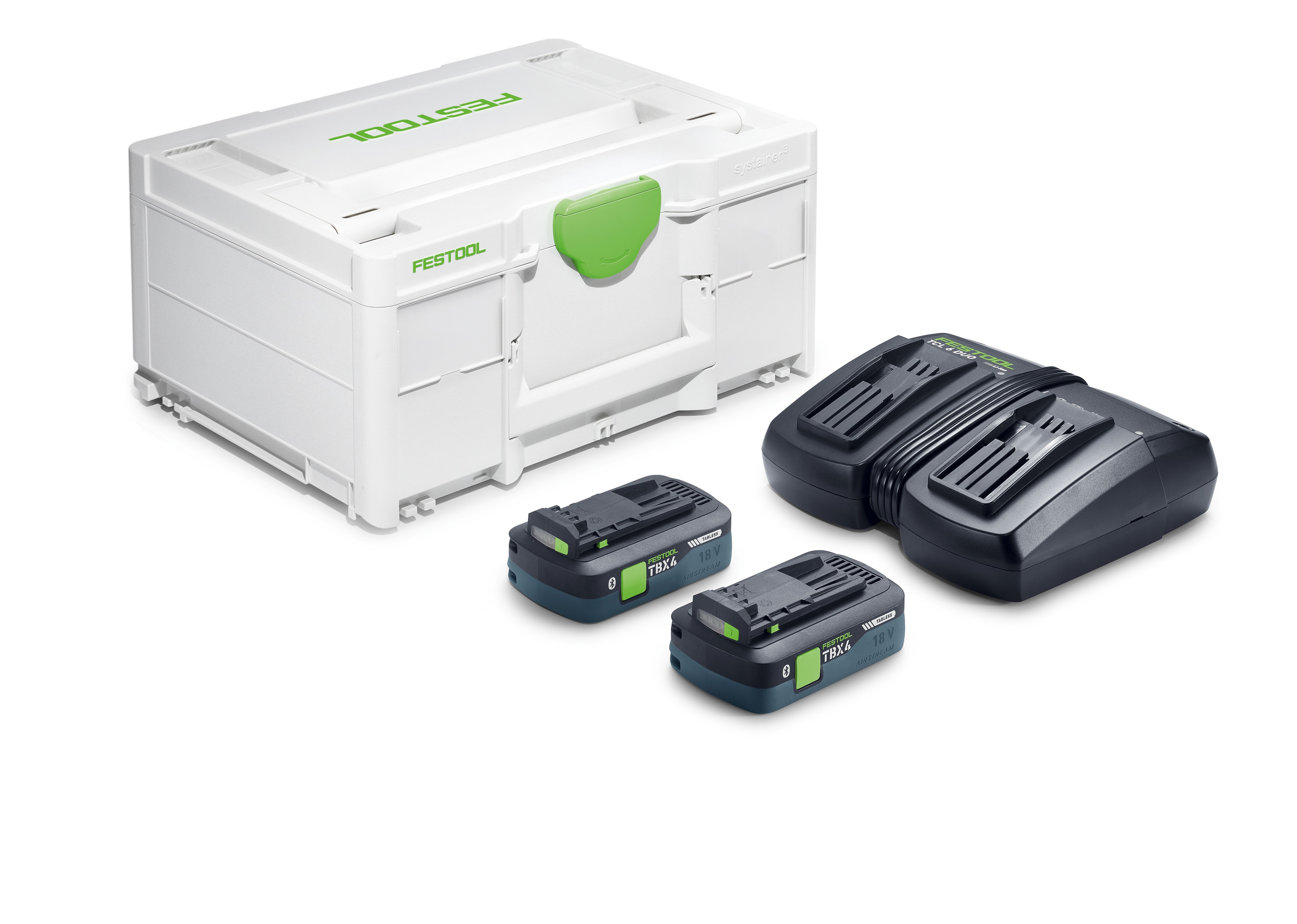 Festool Laddpaket SYS 18V 2xTBX4/TCL6DUO