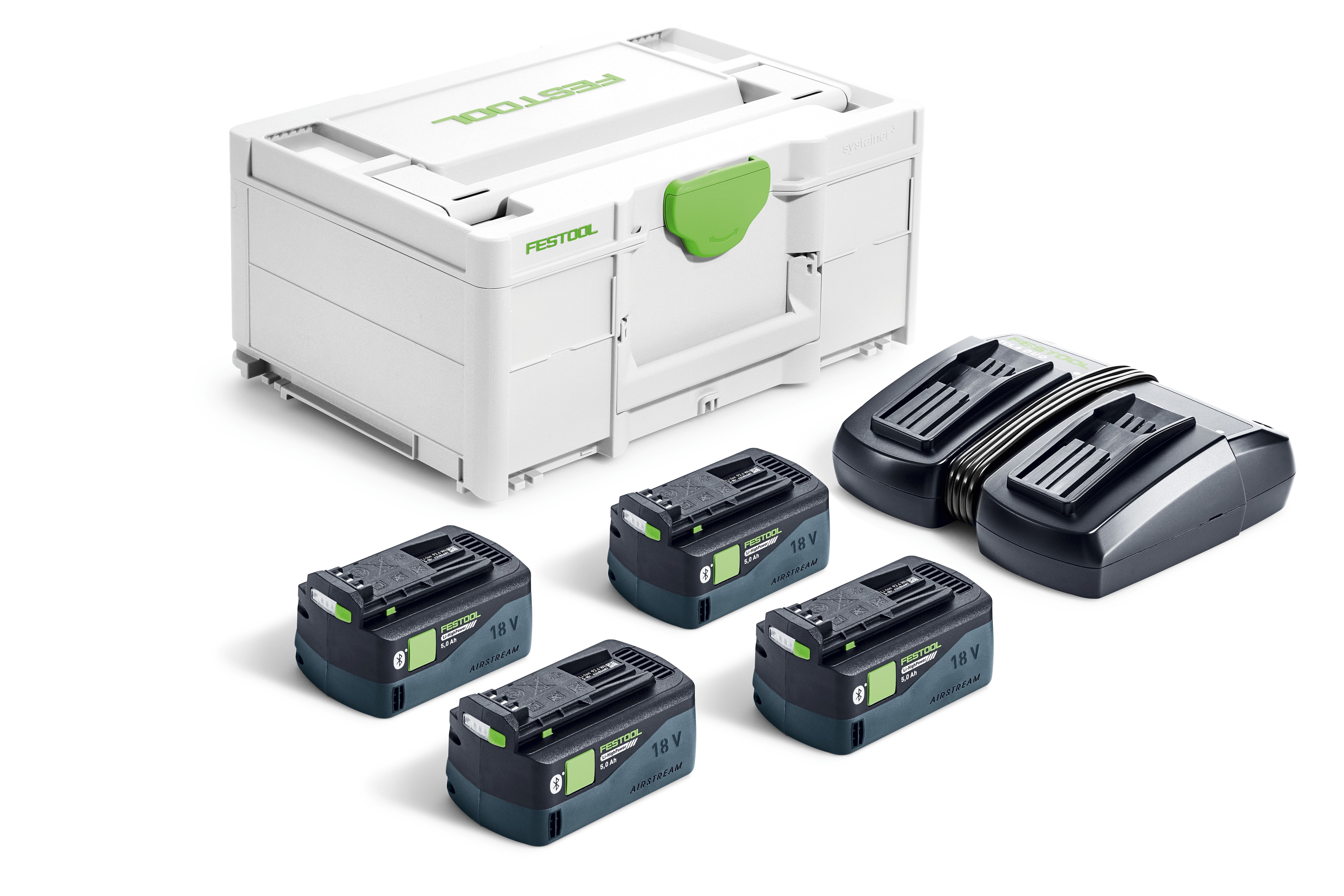Festool Laddpaket SYS 18V 4xHP5,0/TCL6DUO