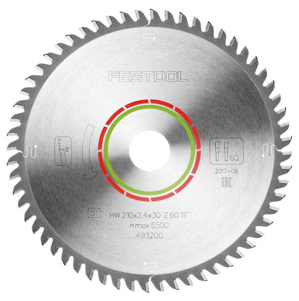 Festool Sågklinga LAMINATE/HPL HW 210x2,4x30 TF60
