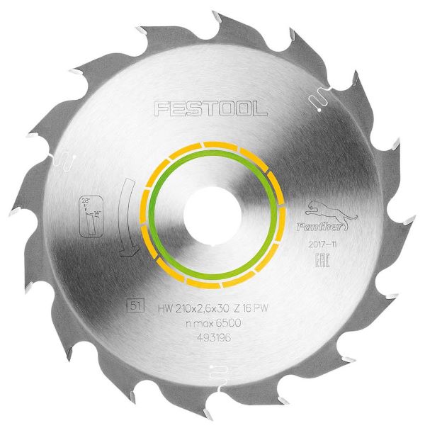Festool Sågklinga WOOD RIP CUT HW 210x2,6x30 PW16