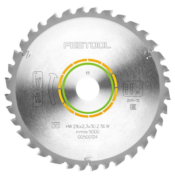 Festool Sågklinga WOOD UNIVERSAL HW 216x2,3x30 W36