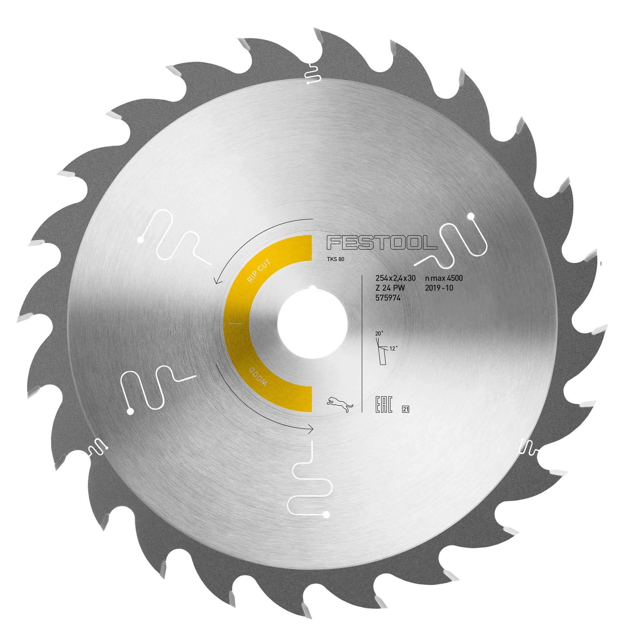 Festool Sågklinga WOOD RIP CUT HW 254x2,4x30 PW24