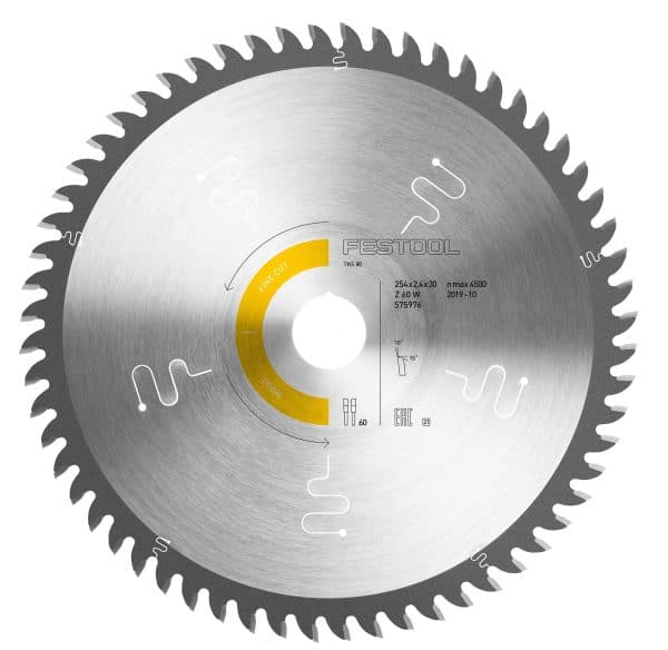Festool Sågklinga WOOD FINE CUT HW 254x2,4x30 W60