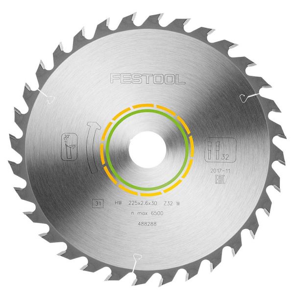Festool Sågklinga WOOD UNIVERSAL HW 225x2,6x30 W32