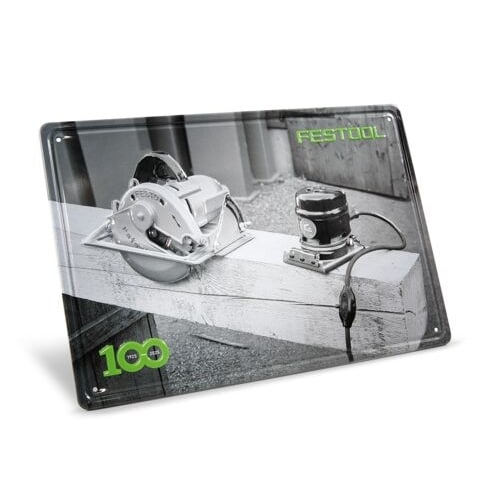 Festool Plåtskylt Retro maskiner 100 år MES-FT1 100Y