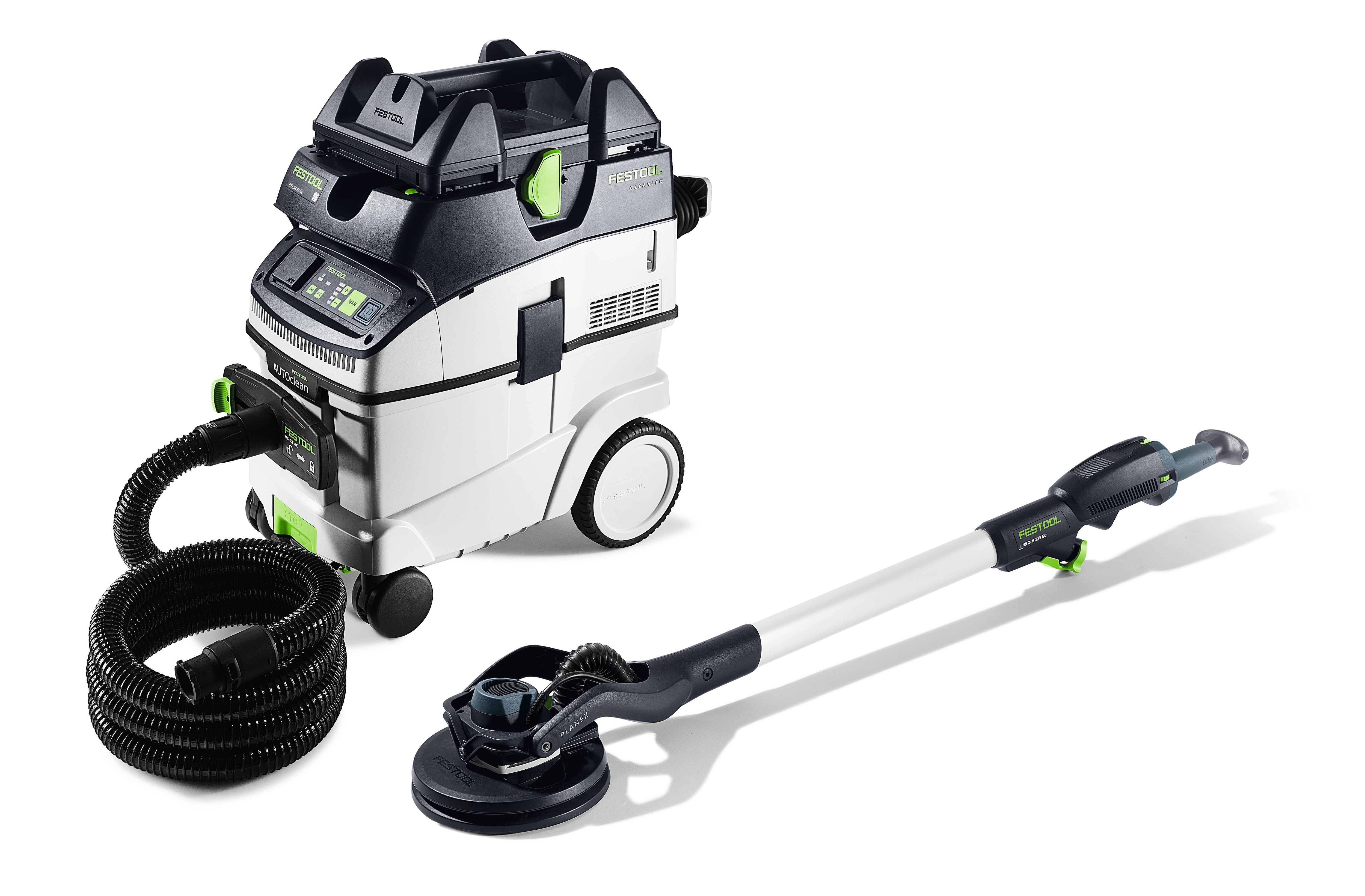 Festool Vägg- & takslip och dammsugare i set PLANEX LHS 2-M 225 EQ/CTL 36-Set