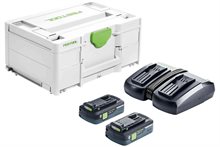 Festool Laddpaket SYS 18V 2x4,0/TCL 6 DUO