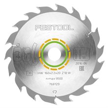 Festool Sågklinga WOOD STANDARD HW 160x2,2x20 W18