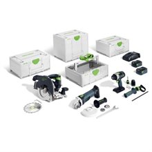 Festool 18V kombokit träbygge HKC 55/TPC 18/AGC 18/TB M 137